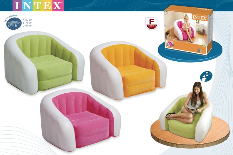 Sillon inflable p/cafe club INTEX